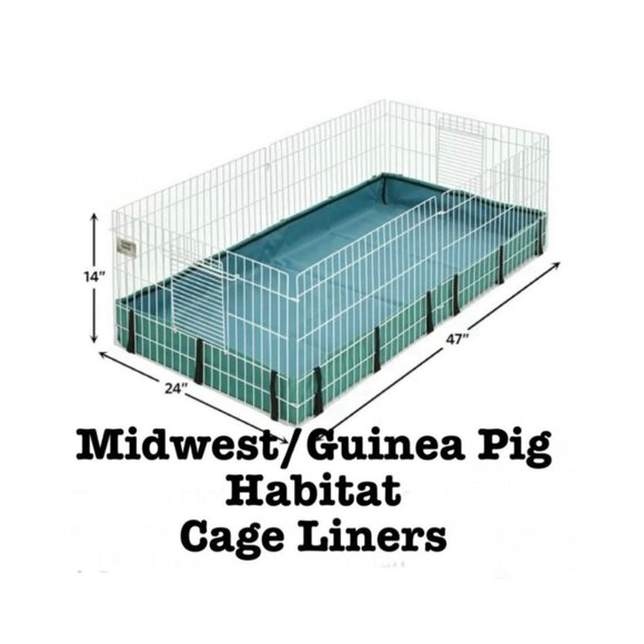 Guinea Pig Cage Liner Fleece Midwest 24” x 47” ADORABLE Limited Print - Picture 4 of 4